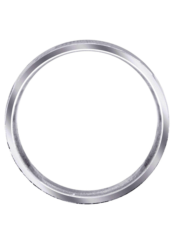 Carved Unique Mens Wedding Band | High Polish Finish (Easton)