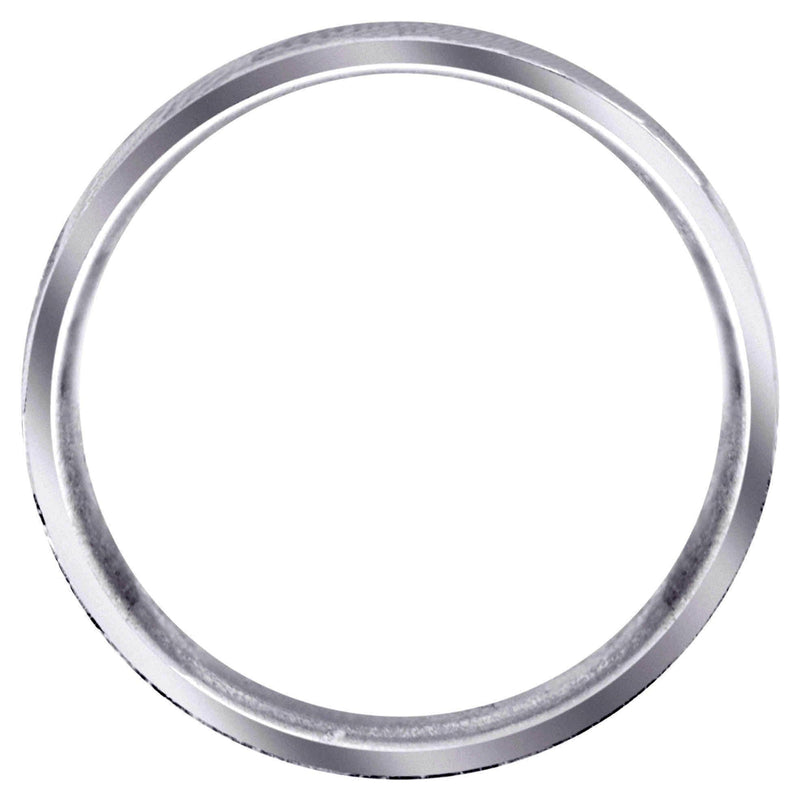 Carved Simple Mens Engagement Ring | Stone Finish (Brandon)