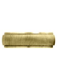 Yellow Gold Carved Simple Mens Wedding Band | Cross Satin Finish (Jason)