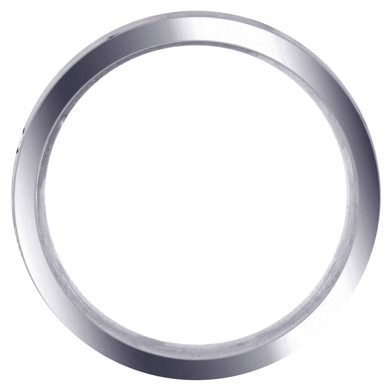 Carved Simple Mens Wedding Band | Stone Finish (Sawyer)
