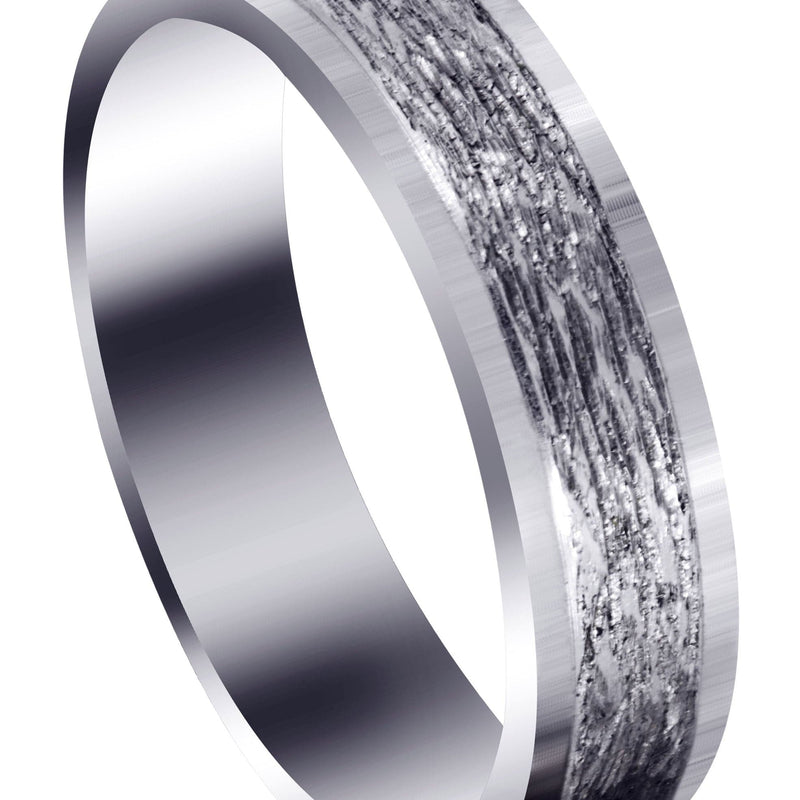 Carved Diamond Cut Mens Wedding Band | Diamond Cut Finish (Theodore)