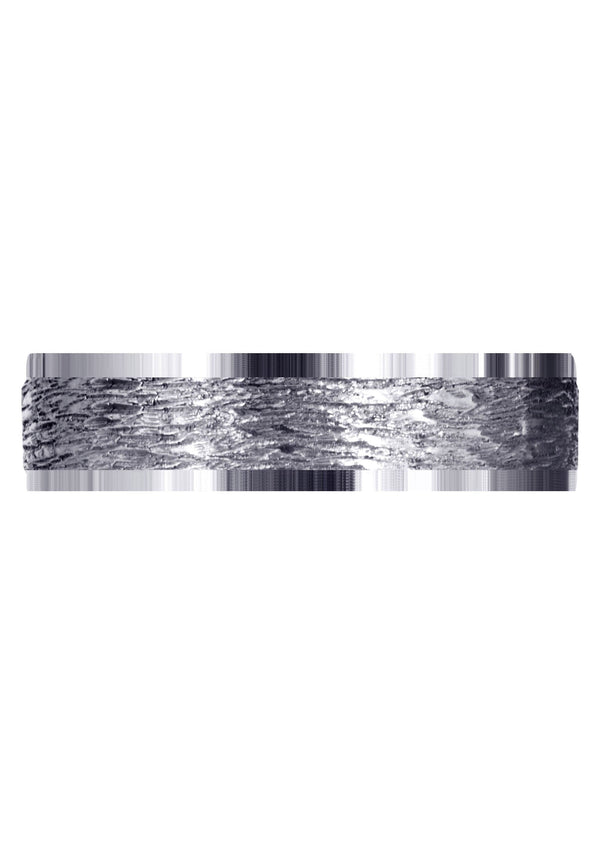 Carved Diamond Cut Mens Wedding Band | Diamond Cut Finish (Theodore)