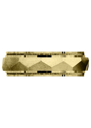 Yellow Gold Carved Simple Mens Wedding Band | Wire Matt Finish (Elias)