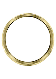 Yellow Gold Carved Diamond Cut Mens Wedding Band | Satin Finish (Greyson)