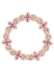 High End Jewelry - Iced Out Flower Bracelet