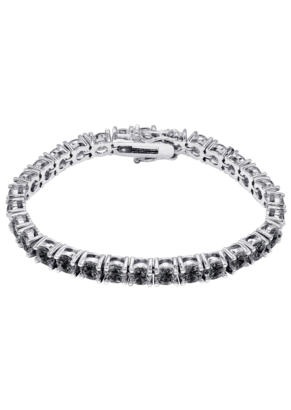 Womens Black Diamond Tennis Bracelet