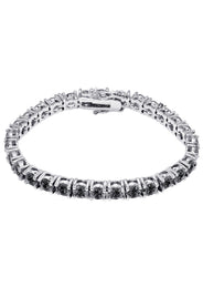Womens Black Diamond Tennis Bracelet
