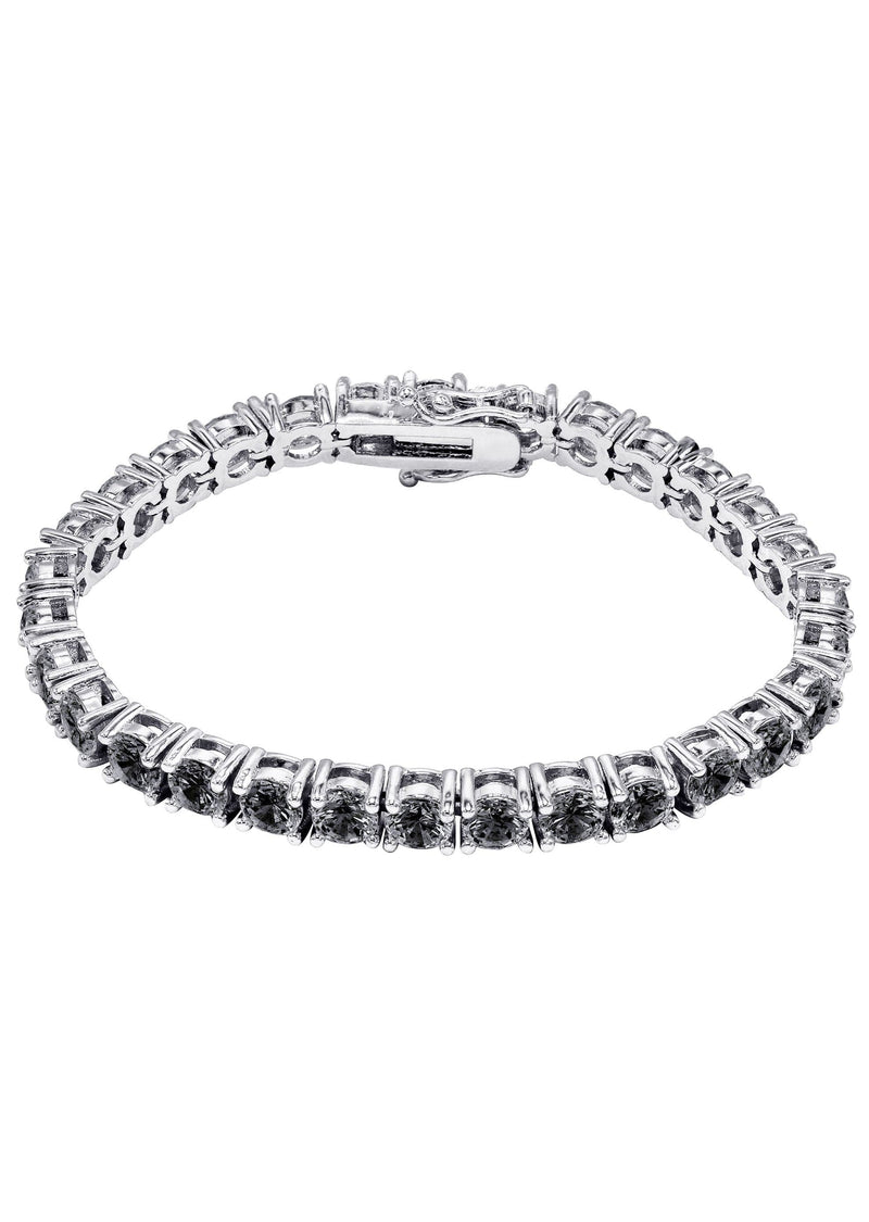 Womens Black Diamond Tennis Bracelet