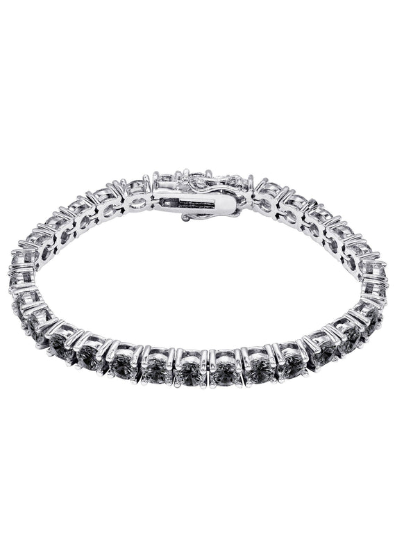 Womens Black Diamond Tennis Bracelet