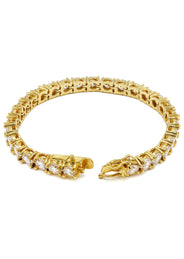 Lab Grown Diamond Tennis Bracelet - 14K Yellow Gold