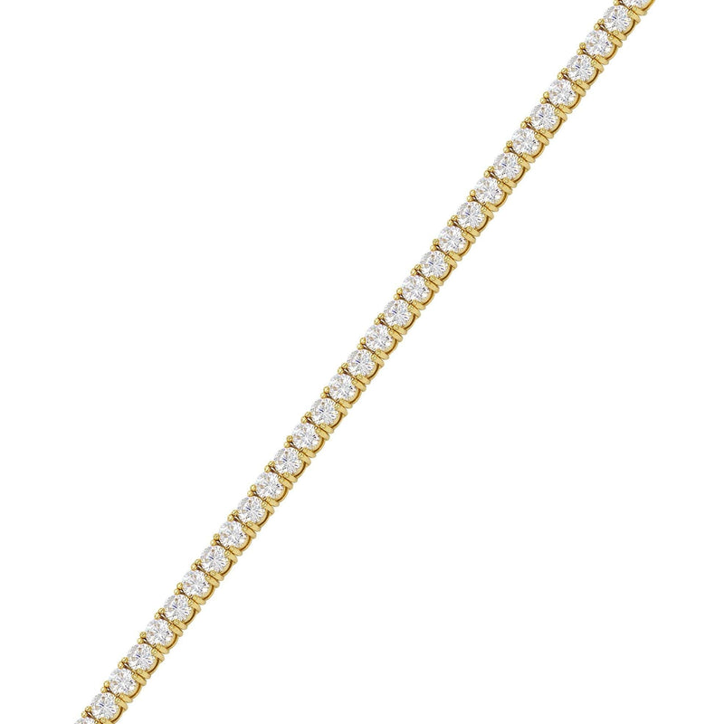 Womens Diamond Gold Tennis Bracelet