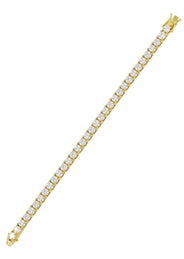 Womens Diamond Gold Tennis Bracelet
