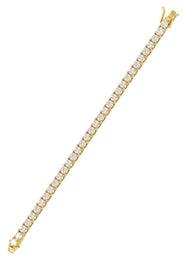 Lab Grown Diamond Tennis Bracelet - 14K Yellow Gold