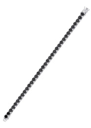 Womens Black Diamond Tennis Bracelet