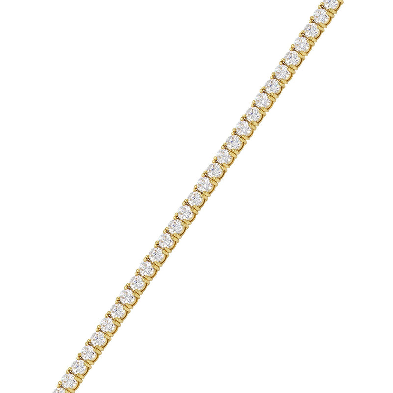 Womens Lab Grown Diamond Tennis Bracelet - 14K Yellow Gold
