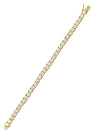 Womens Lab Grown Diamond Tennis Bracelet - 14K Yellow Gold