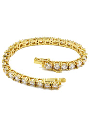 Lab Grown Diamond Tennis Bracelet - 14K Yellow Gold