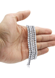 Layered Diamond White Tennis Chain