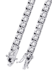 Layered Diamond White Tennis Chain