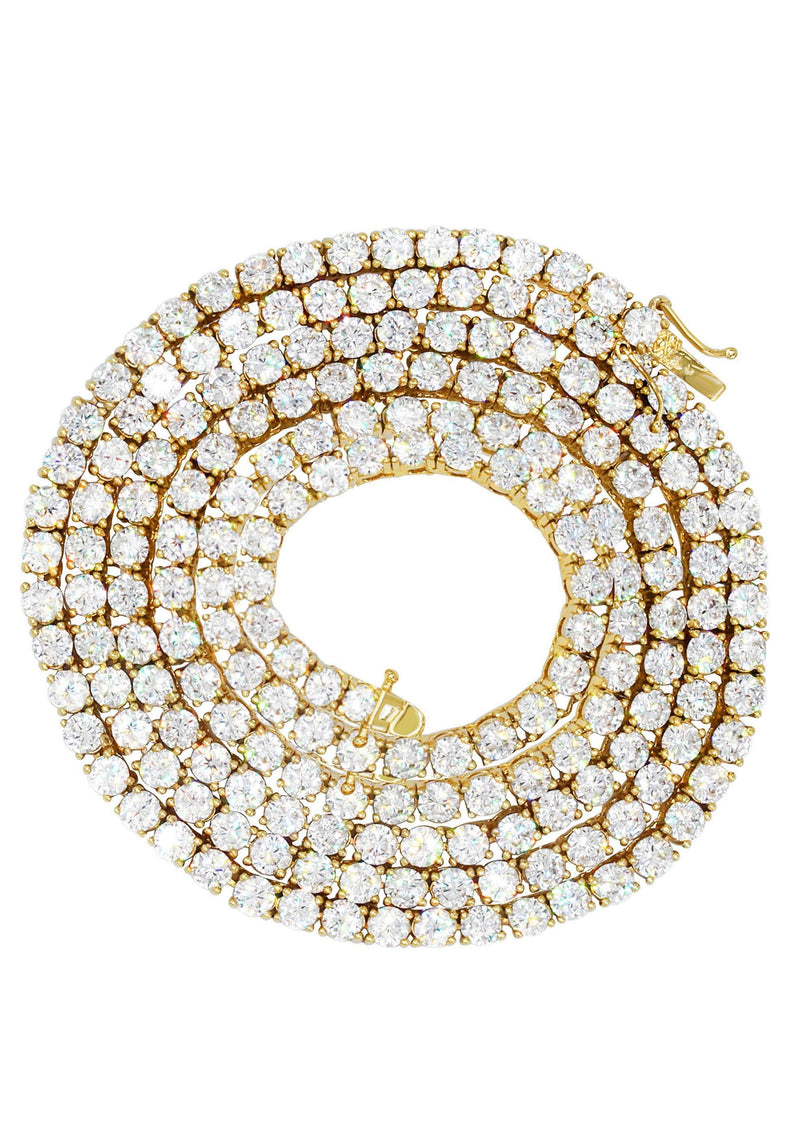 Women Jewelry - Diamond Necklace For Women | Tennis Chain 14K Yellow Gold