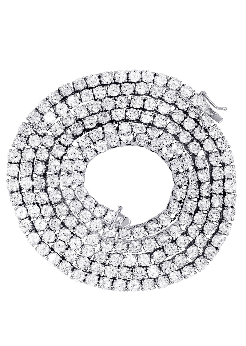 Women Jewelry - Diamond Necklace For Women | Tennis Chain 14K White Gold