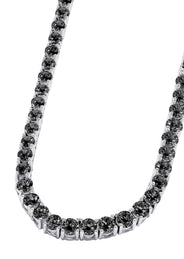 Women Jewelry - Diamond Necklace For Women | Black Diamond Tennis Chain