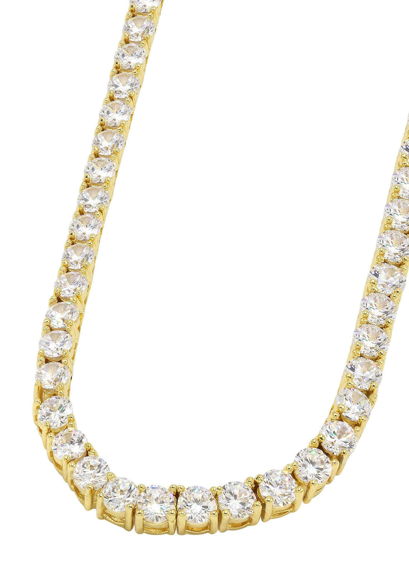 Women Jewelry - Diamond Necklace For Women | Tennis Chain 14K Yellow Gold