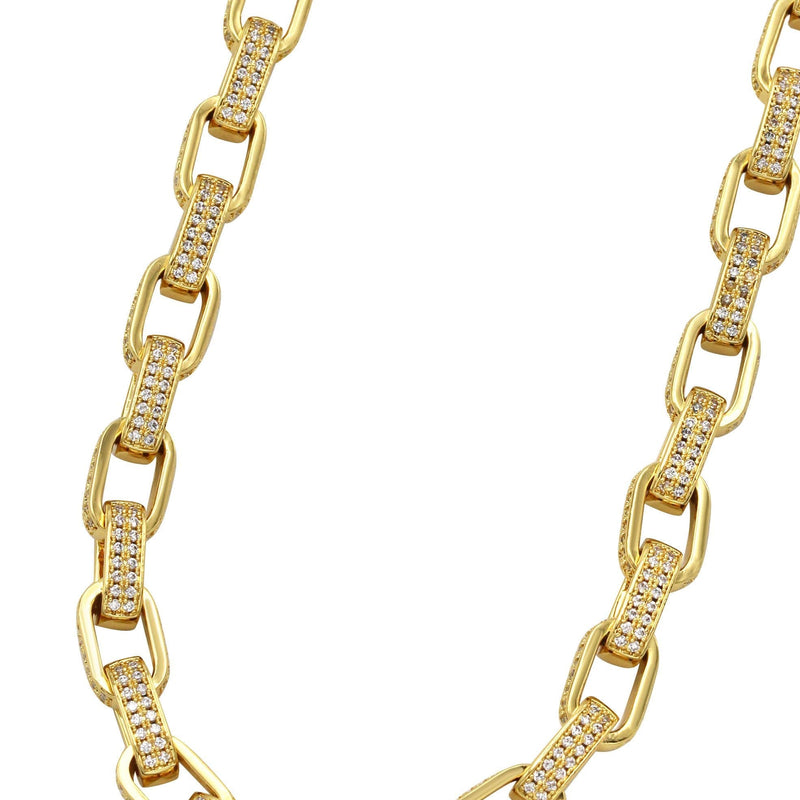 Gold Plated Mens Hermes Link Chain