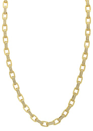 Gold Plated Mens Hermes Link Chain