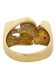 14K Diamond Gold Initials Name Ring | Style #106