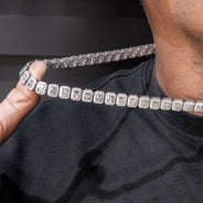 High End Jewelry - Diamond Baguette Tennis Iced Out Chain