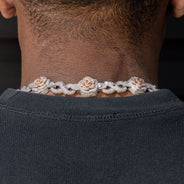 High End Jewelry - Iced Out Diamond Roses and Thorns Chain