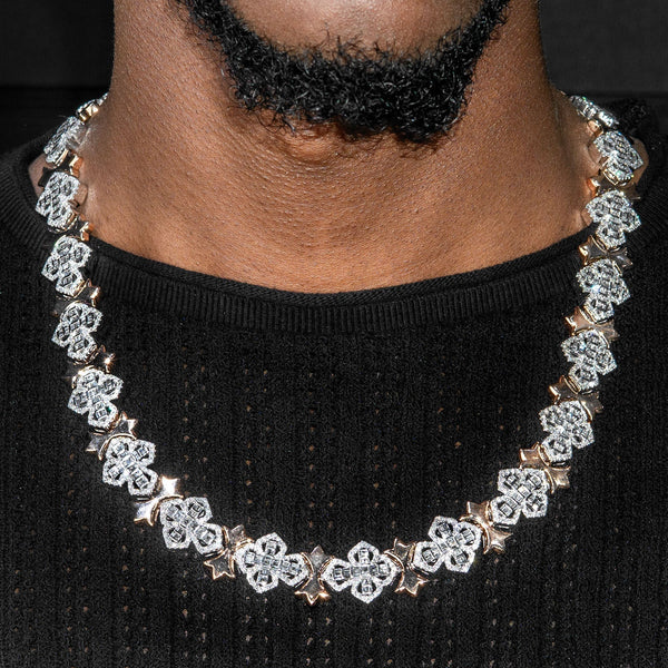 High End Jewelry - Diamond Cross Chain