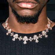 High End Jewelry - Iced Out Diamond Cross Chain