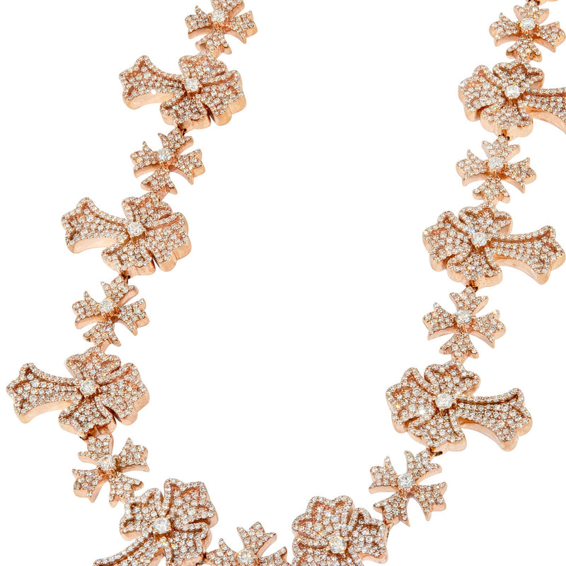 High End Jewelry - Iced Out Diamond Cross Chain