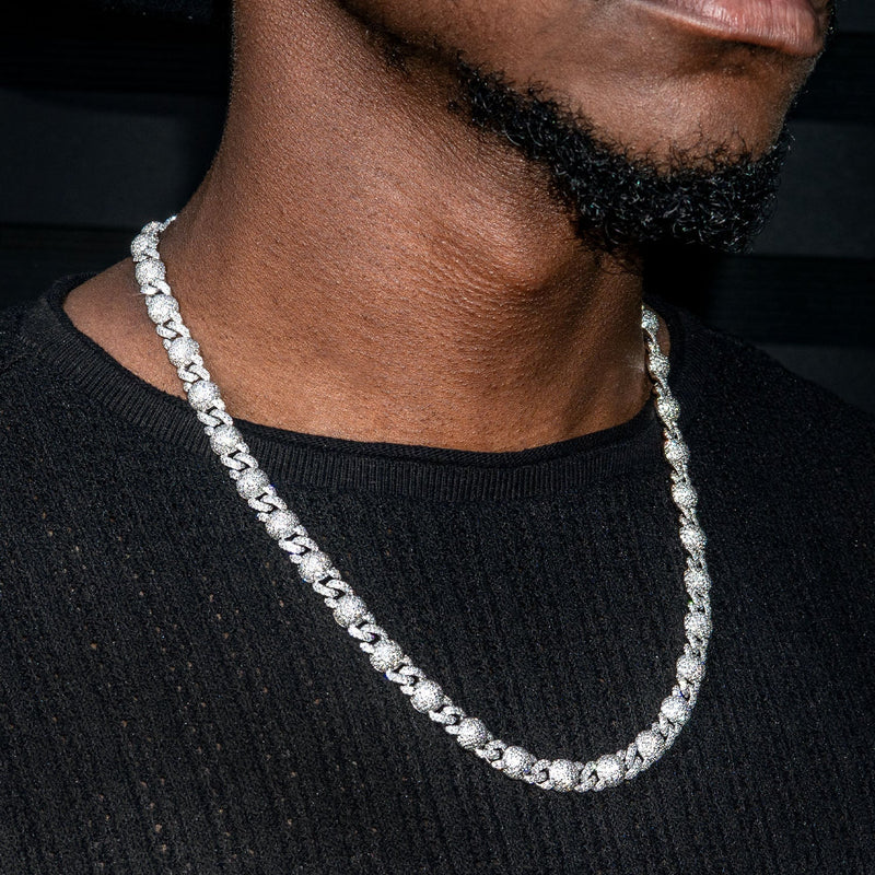 High End Jewelry - Diamond White Gold Iced Out Chain