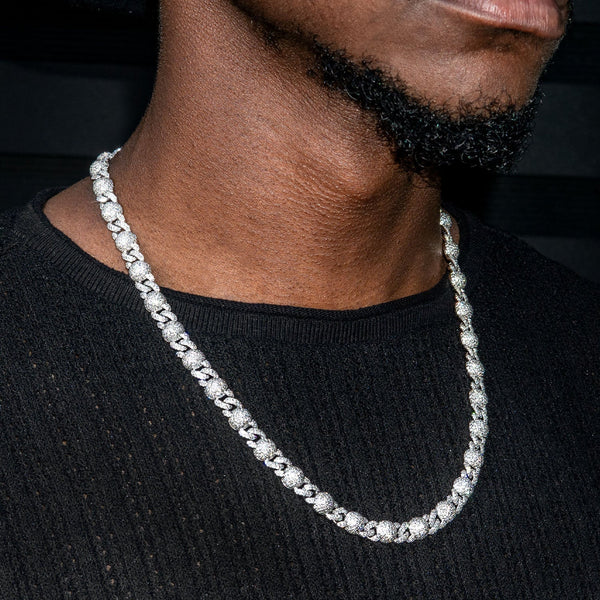 High End Jewelry - Diamond White Gold Iced Out Chain