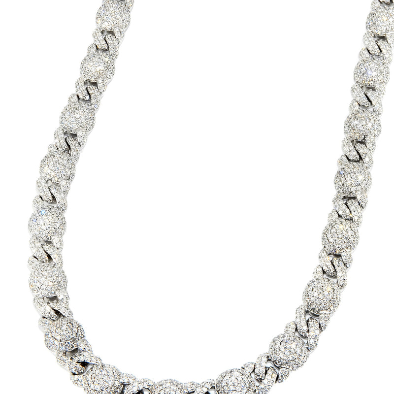High End Jewelry - Diamond White Gold Iced Out Chain