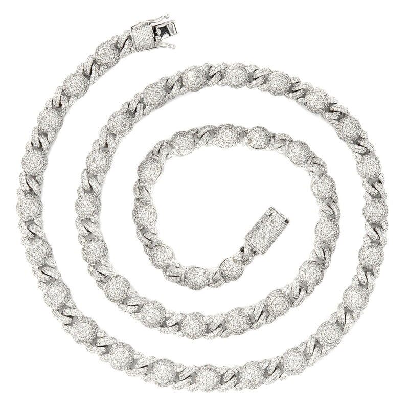High End Jewelry - Diamond White Gold Iced Out Chain