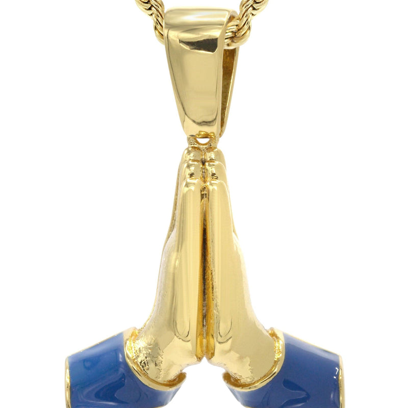 Mens Gold Plated Rope Chain & Emoji Pendant | Appx. 22.2 Grams