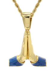 Mens Gold Plated Rope Chain & Emoji Pendant | Appx. 22.2 Grams
