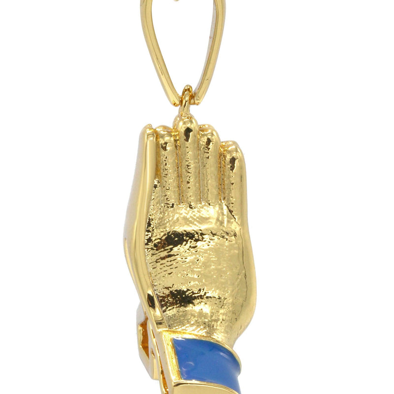 Mens Gold Plated Rope Chain & Emoji Pendant | Appx. 22.2 Grams