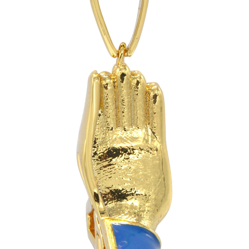 Mens Gold Plated Emoji Pendant | 14.2 Grams