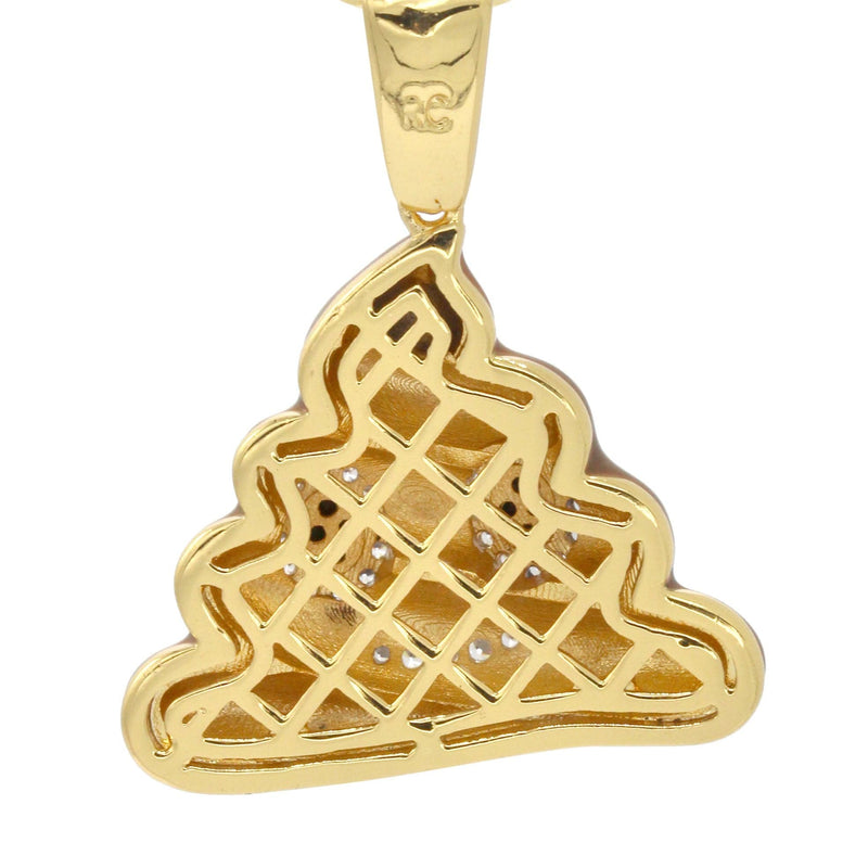 Mens Gold Plated Rope Chain & Emoji Pendant | Appx. 17 Grams