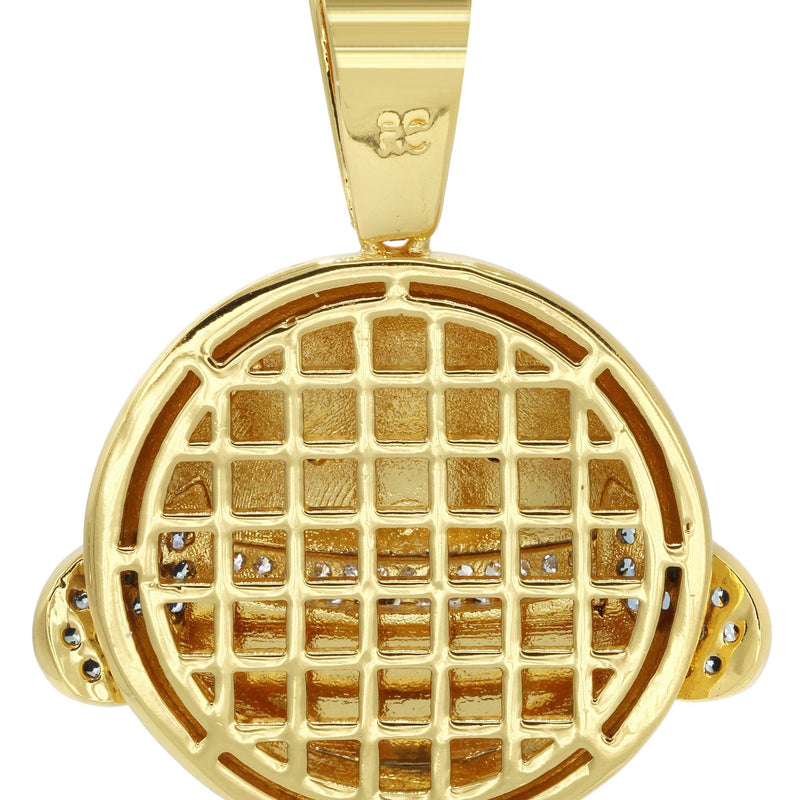 Mens Gold Plated Emoji Pendant | 8.3 Grams