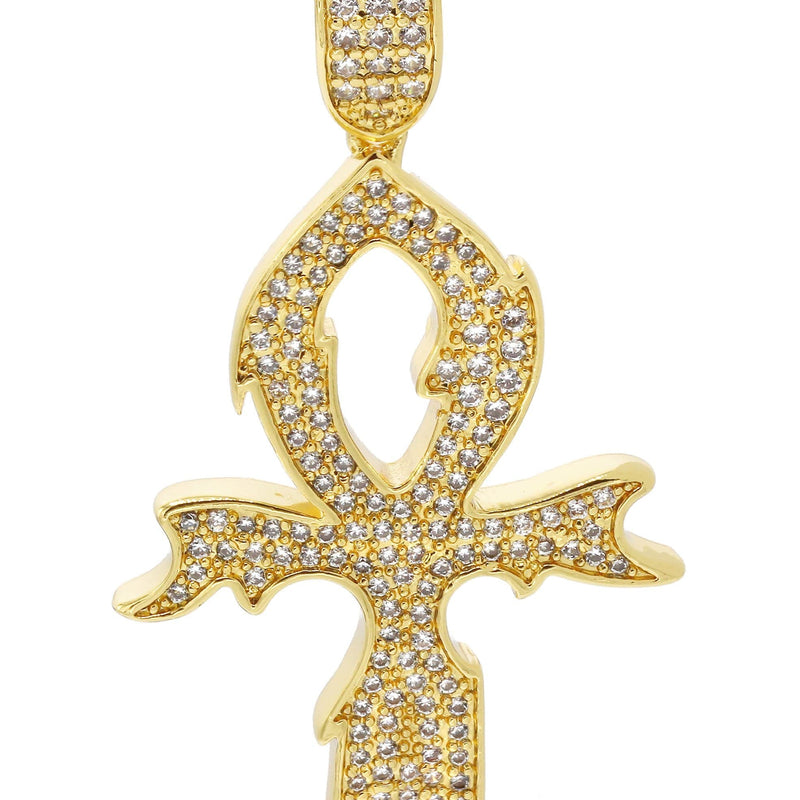 Mens Gold Plated Cross Pendant | 5.4 Grams