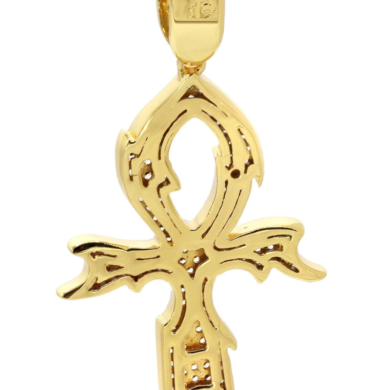 Mens Gold Plated Cross Pendant | 5.4 Grams