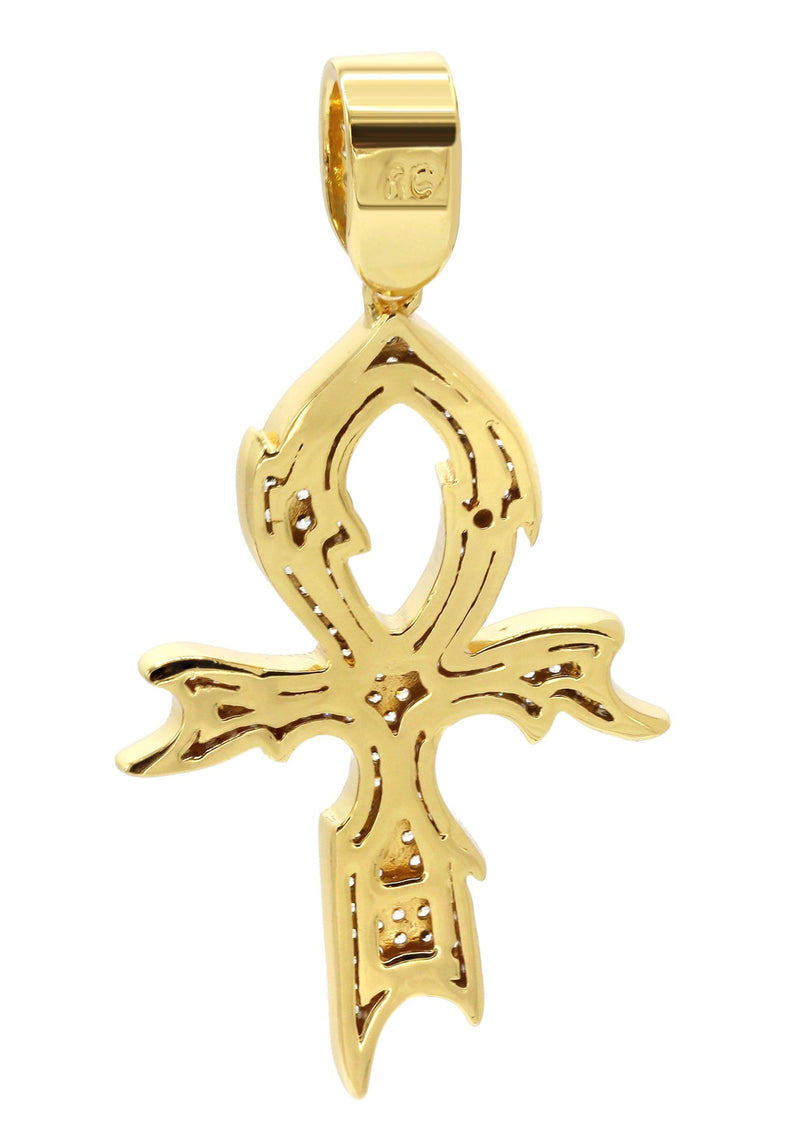 Mens Gold Plated Cross Pendant | 5.4 Grams