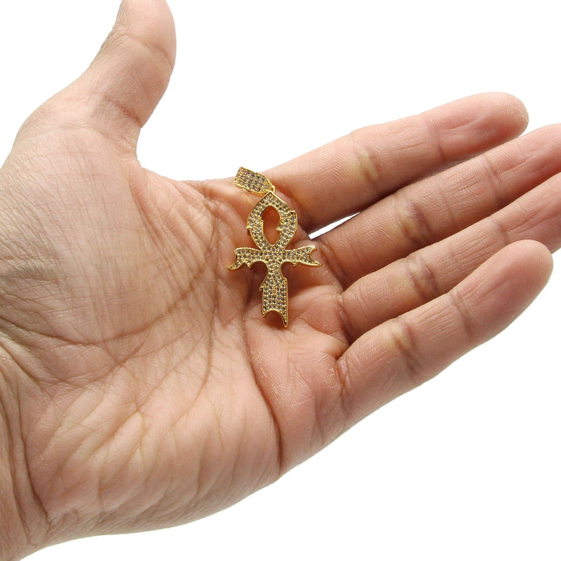 Mens Gold Plated Cross Pendant | 5.4 Grams