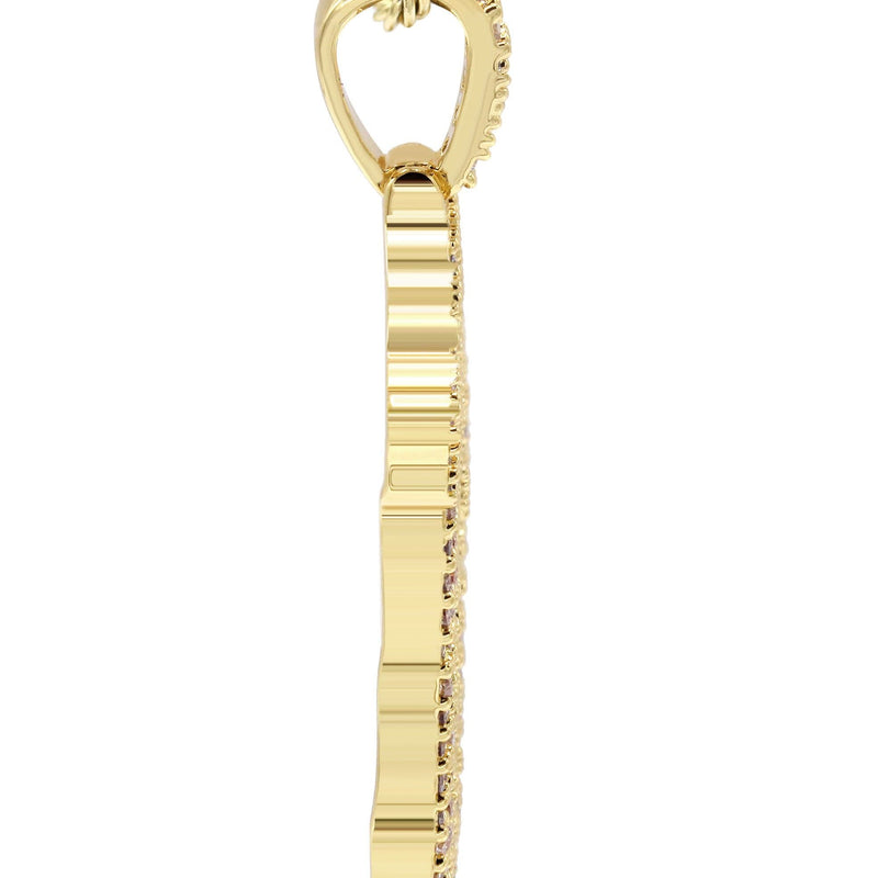 Mens Gold Plated Rope Chain & Jesus Piece Chain | Appx. 14.6 Grams